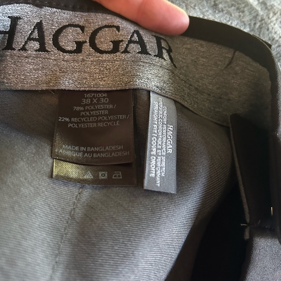 NWT Haggar Black Dress Pants. Size 38. - Picture 5 of 8